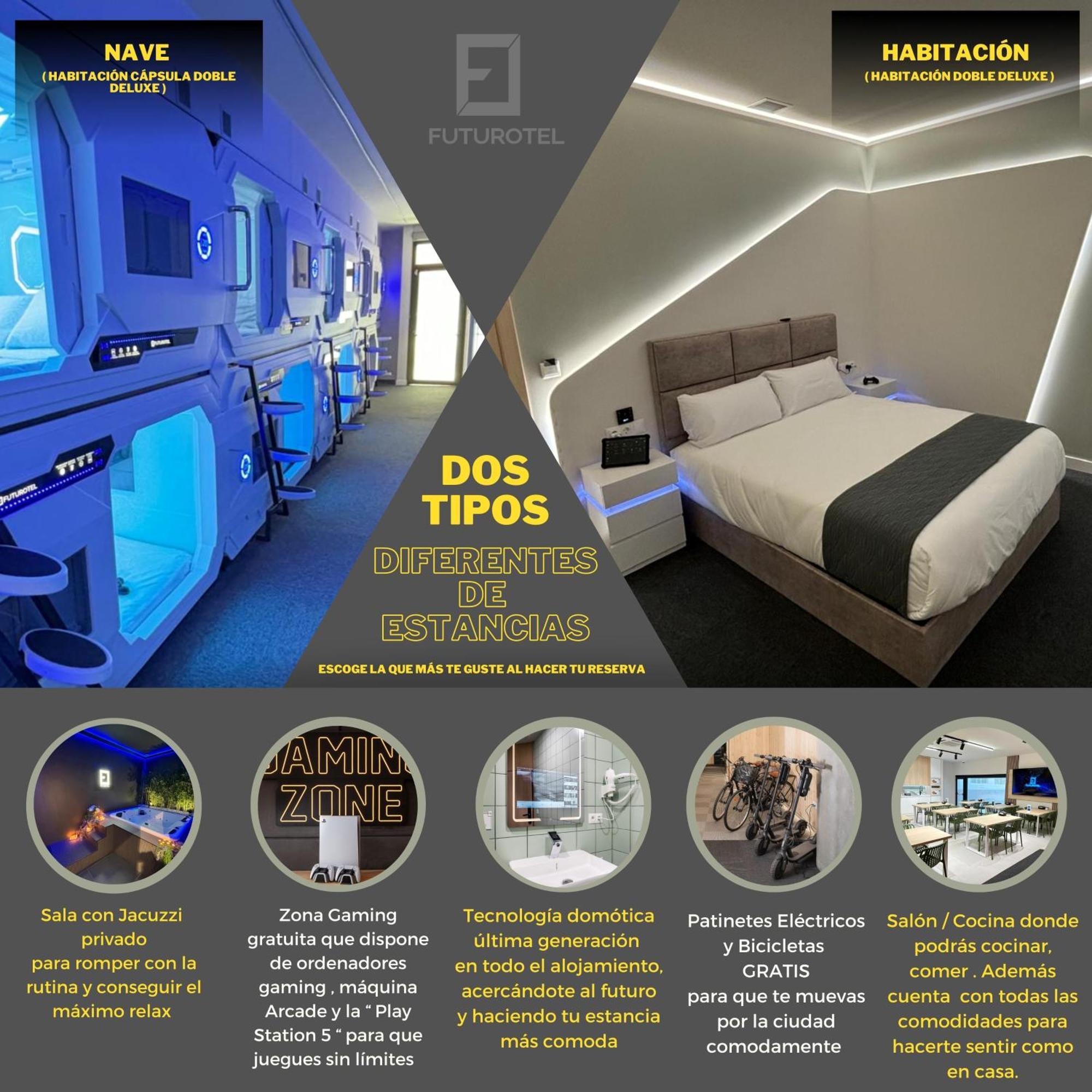 Hotel cápsula Futurotel Sevilla